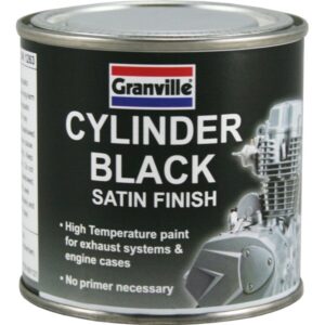 High Temperature Cylinder Paint - Black Satin - 250ml