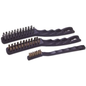 Wire Brush Set - 2 Types/2 Sizes - 3 Piece