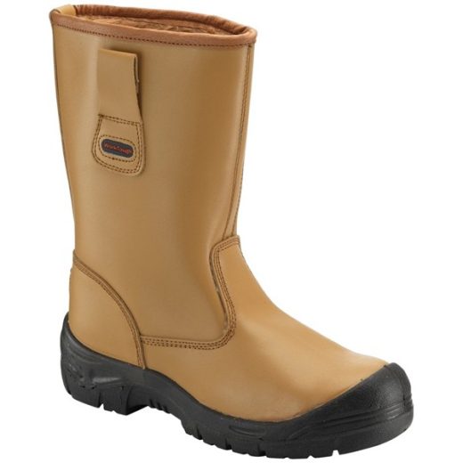 Rigger Boots with Scuff Cap - Tan - UK 8