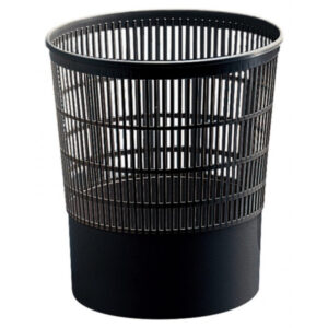 Plastic Waste Bin - Black - 16 Litre