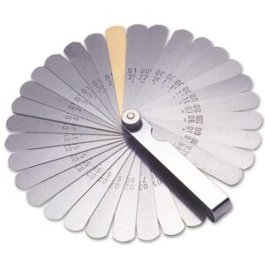 Feeler Gauge - AF/mm - 32 Blades & Brass