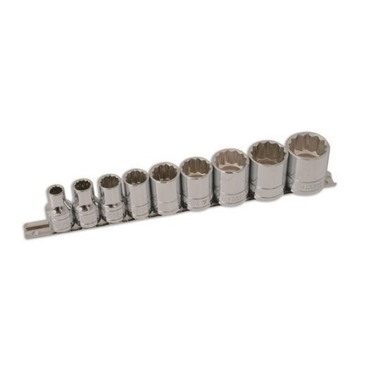 Whitworth Socket Set - 1/2in. Drive - 9 Piece
