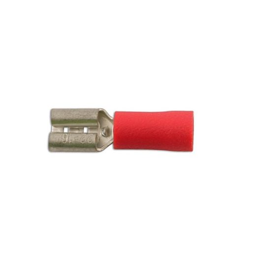 Wiring Connectors - Red - Female Slide-On - 2.8mm - Pack Of 100