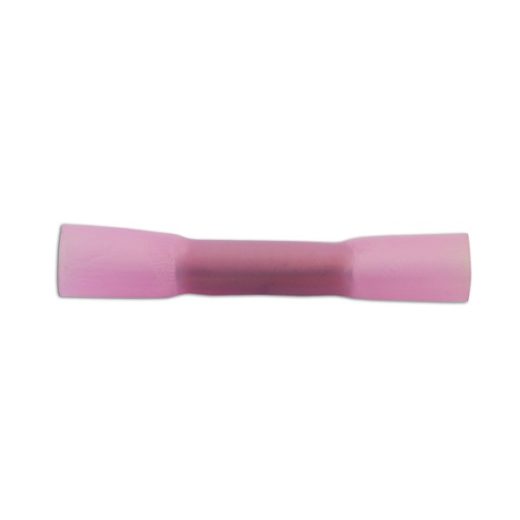 Wiring Connectors - Red - Heat Shrink Butt - 3.7mm - Pack Of 25