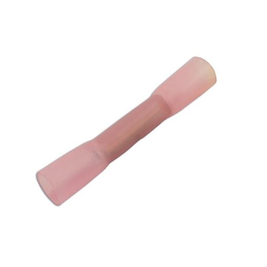 Wiring Connectors - Red - Heat Shrink Butt - 3.7mm - Pack Of 100