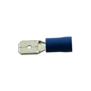 Wiring Connectors - Blue - Male Blade - 6.3mm - Pack Of 100