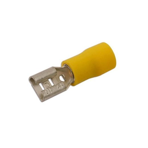 Wiring Connectors - Yellow - 9.5mm Female Slide-On - Pack Of 100