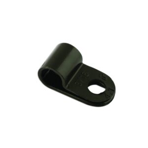 Black Nylon P Clips - 4.8mm - Pack of 100