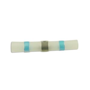 Wiring Connectors - Blue - Heat Shrink Butt Solder Type - 1:2.5mm - Pack Of 25