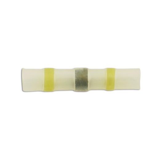 Wiring Connectors - Yellow - Heat Shrink Butt Solder Type - 2:6mm - Pack Of 10