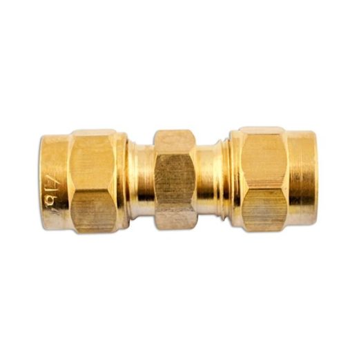 Pipe Connector - Straight Brass - 3/8in. - Pack Of 10