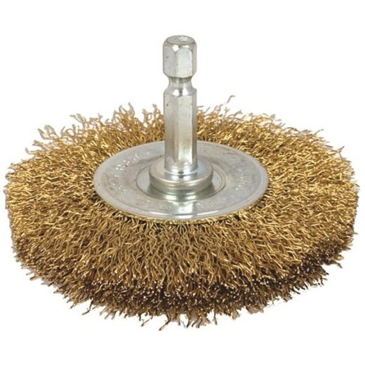 Wire Brush - Flat Type With Quick Chuck End - 75mm