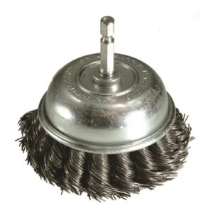 Twist Knot Brush - Cup Type With Quick Chuck End - 75mm