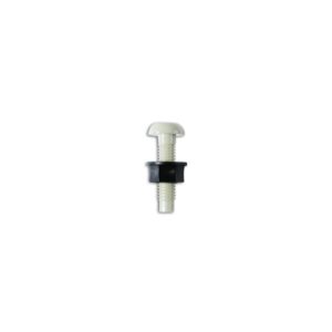 Number Plate Screws & Nuts - White - No.6 x 1in. - Pack Of 100