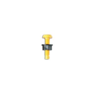 Number Plate Screws & Nuts - Yellow - No.6 x 1in. - Pack Of 100