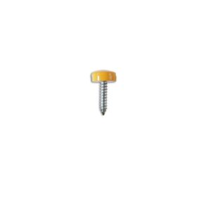 Number Plate Screws - Yellow - No.8 x 3/4in. - Pack Of 100