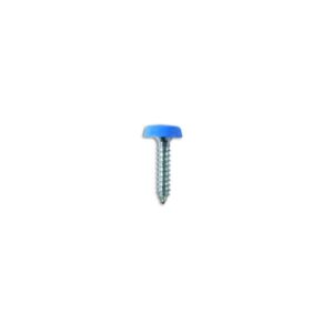 Number Plate Screws - Blue Polytop - 4.8mm x 24.0mm - Pack Of 100