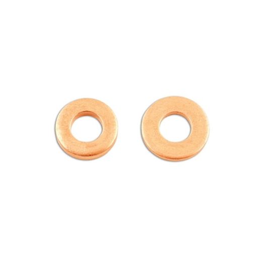 Copper Washers - Injection - 15.0mm x 7.5mm x 2.0mm - Pack Of 50