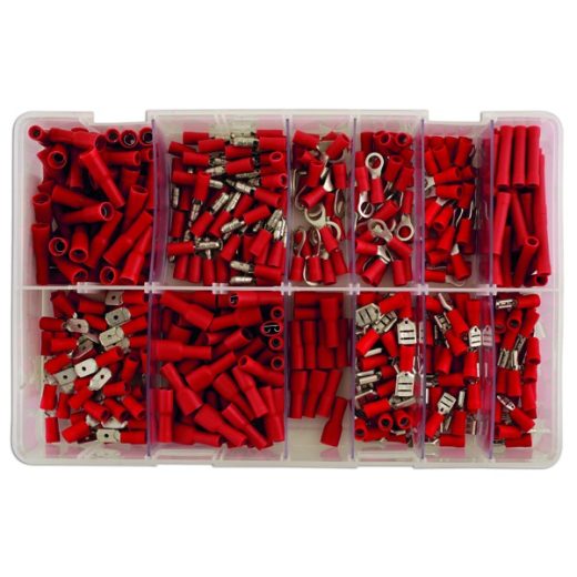 Wiring Connectors - Red - Pre-Insulated Assorted - Pack of 260