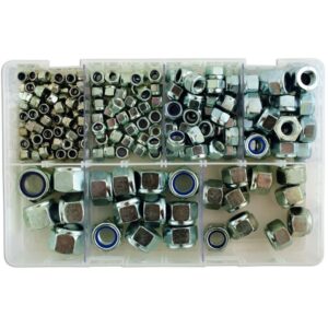 Steel Nyloc Nuts - MM - Assorted - Box Qty 220