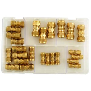 Pipe Connectors - Assorted Brass - Metric - Box Qty 25