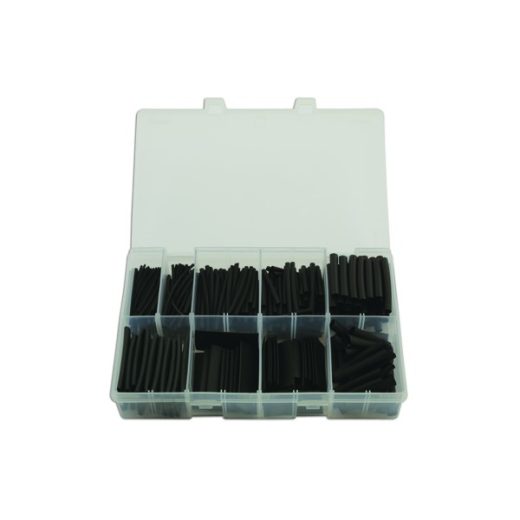 Heat Shrink Tubing - Black - 50mm Assorted - Box Qty 350