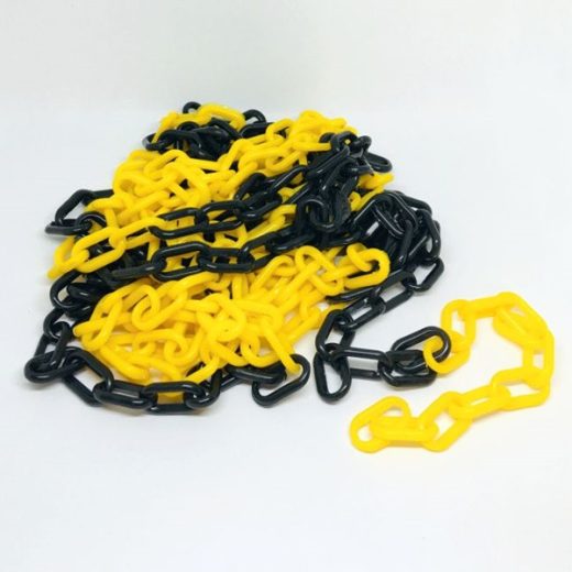 Plastic Barrier Chain Yellow and Black