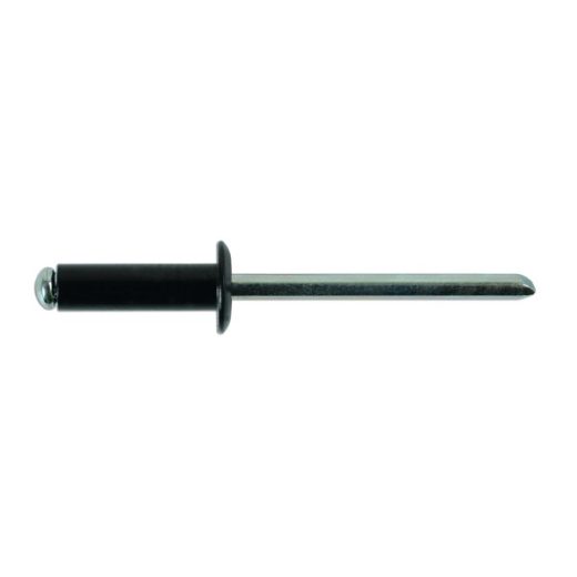 Standard Flange Black Rivets - 4.8mm x 14mm - Pack of 100