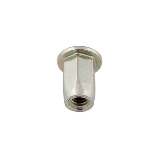 Full Hex Threaded Insert - 8.0mm - Pack Of 50