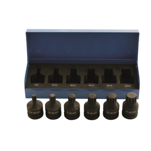 Impact Spline Bit Set - 6 Piece