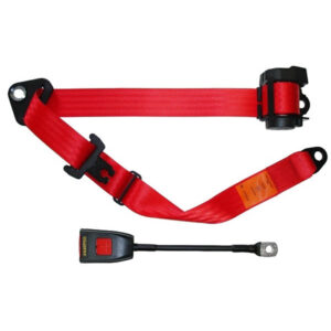 Seat Belt - Auto Lap & Diagonal - Red