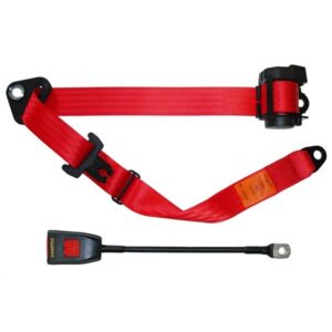 Seat Belt - Auto Lap & Diagonal - Red