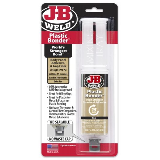 J-B Weld Plastic Bonder Epoxy Syringe