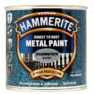 Direct To Rust Metal Paint - Hammered Silver - 250ml