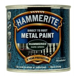Direct To Rust Metal Paint - Hammered Dark Green - 250ml
