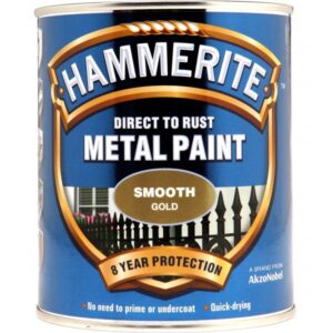 Direct To Rust Metal Paint - Smooth Gold - 250ml