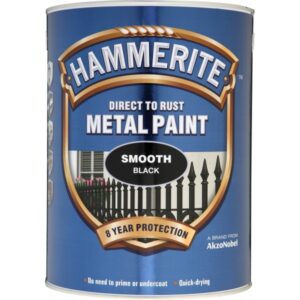 Direct To Rust Metal Paint - Smooth Black - 5 Litre