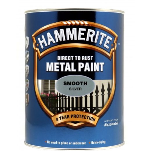 Direct To Rust Metal Paint - Smooth Silver - 5 Litre