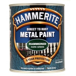 Direct To Rust Metal Paint - Hammered Dark Green - 750ml