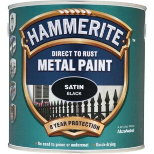 Direct To Rust Metal Paint - Satin Black - 750ml
