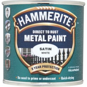 Direct To Rust Metal Paint - Satin White - 250ml
