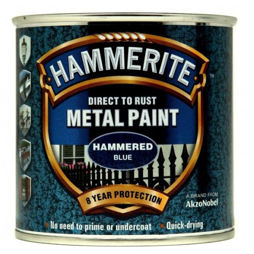 Direct To Rust Metal Paint - Hammered Blue - 250ml