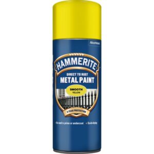 Hammerite Direct To Rust Metal Paint - Smooth Yellow - 400ml