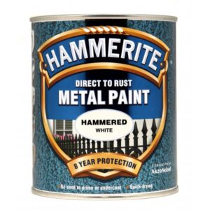 Direct To Rust Metal Paint - Hammered White - 750ml