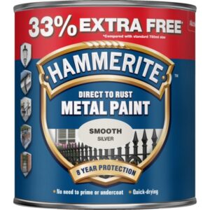 Direct To Rust Metal Paint - Smooth Silver - 750ml +33% EF