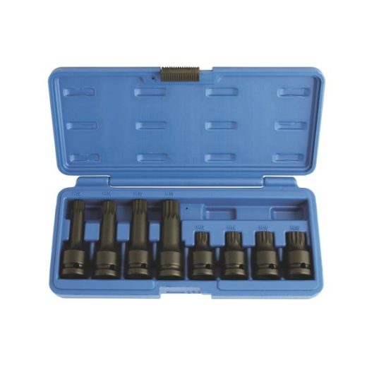 Impact Spline Set - Tamperproof - 8 Piece