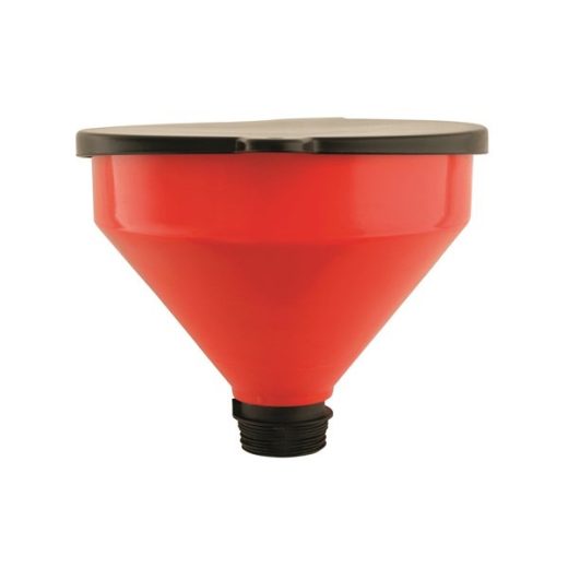 Oil Drum Funnel With Grill - Red - 250mm