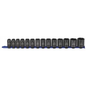 Impact Socket Set - Metric - 1/2in. Dr - 14 Piece