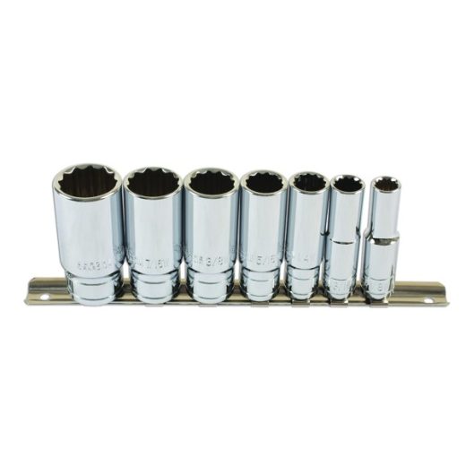 Deep Socket Set  - 3/8in.D - 7 Piece