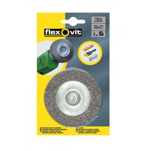 Wire Brush - Flat Type - Crimped - 3in./75mm